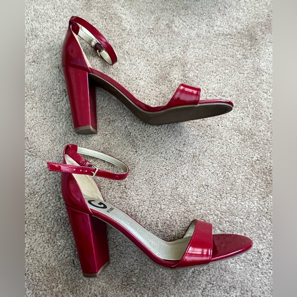 G by Guess Red Women's Sandals Sz 9.5